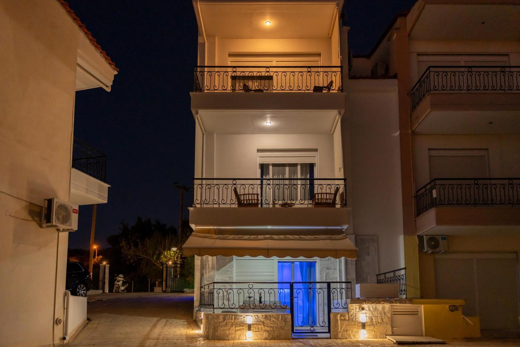 Ferienwohnung Crystal House Néos Marmarás Exterior foto